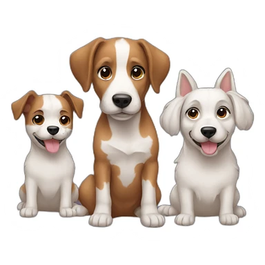 3dogs sticker