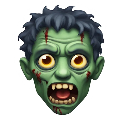 demon zombie sticker
