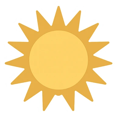 Sunburst sticker