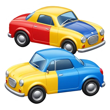 3 toy cars sticker