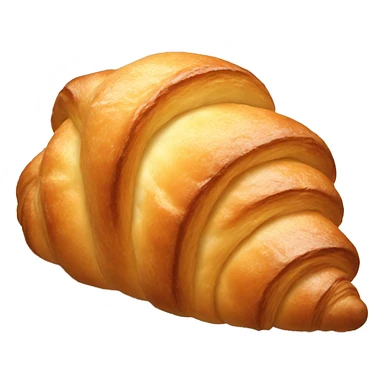 Create a realistic croissant  sticker