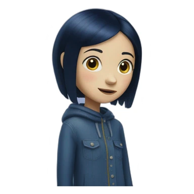 coraline girl sticker