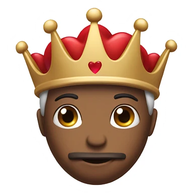 Mahroom heart with crown sticker