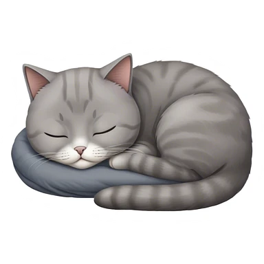 British short hair cat sleepig sticker