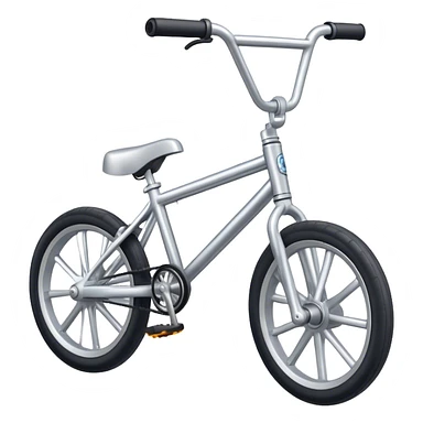 silver bmx with pegs sticker
