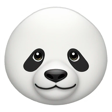 panda head  sticker