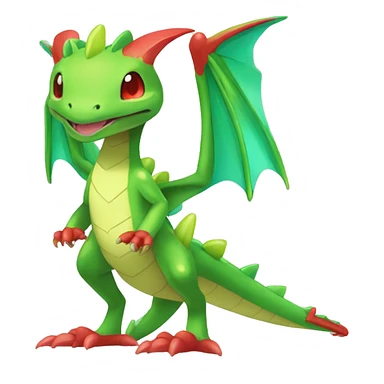 Full body cute edgy shiny colorful Flygon-Scyther-grovyle sticker