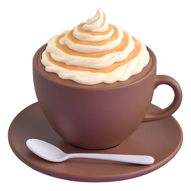 Raf coffee with cream and vanilla sugar sticker