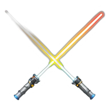 Lightsaber duel sticker