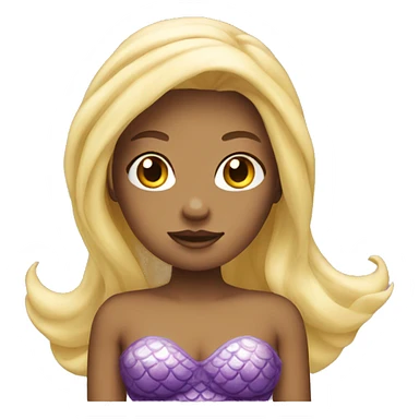 blonde mermaid emoji sticker