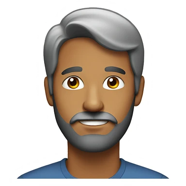 male portrait with beard indoors sticker