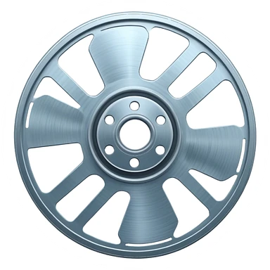 Film reel with cold sticker