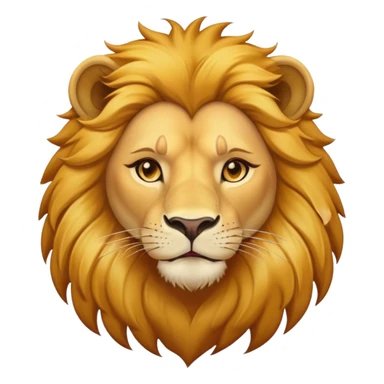 confident female lion head and shoulders sticker