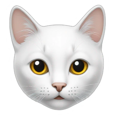Un chat blanc sticker