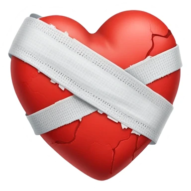 Heart with bandage for 'Sorry' song sticker
