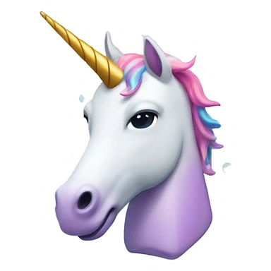 Swimming unicorn sticker