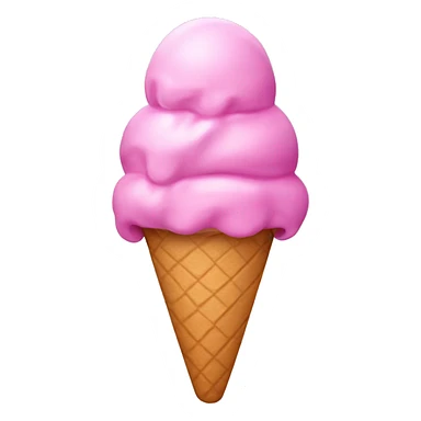 Pink ice-cream  sticker