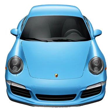 Blue porsche 911 sticker