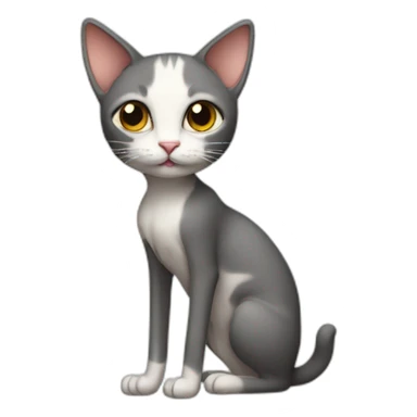 skinny cat sticker