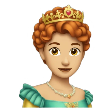 Princesa pelirroja  sticker