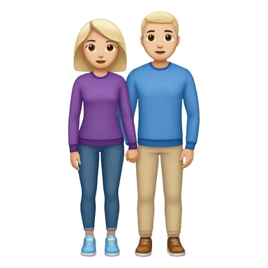ligth couple full body sticker