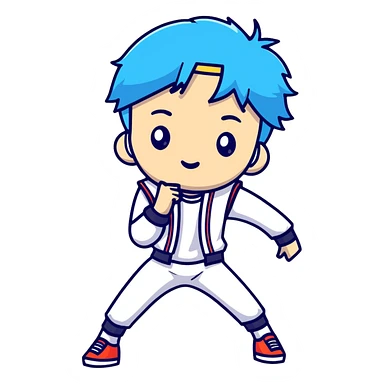 Lee Know from Stray Kids, K-pop dancer sticker