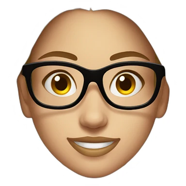 Beautiful girl do athletics with glasses  sticker