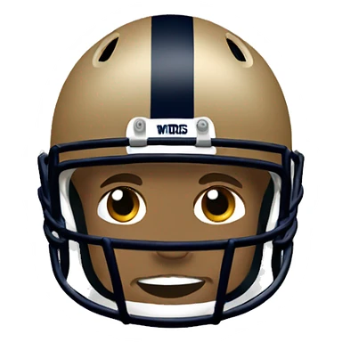 Coyote football player sticker