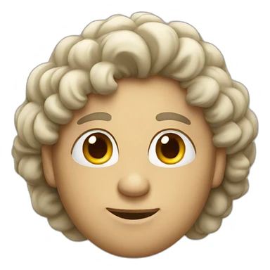 Big-brained person sticker