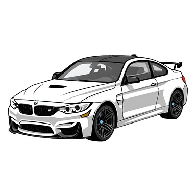 BMW M4 sticker
