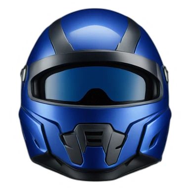 deep blue motorcyle helmet sticker