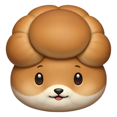 Normal bun in food  sticker