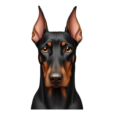 A beautiful Doberman  sticker