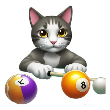 Cats gaming 8 ball pool sticker