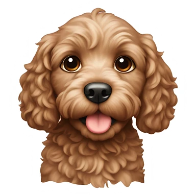 Cockapoo puppy sticker