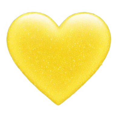 Yellow sparkles heart sticker