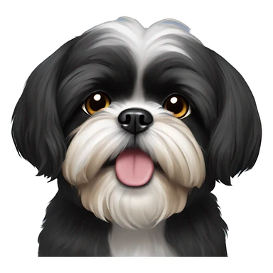 black shih tzu sticker