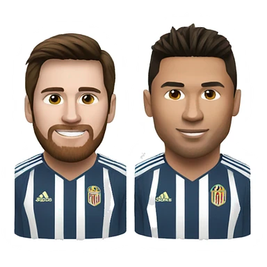 Messi and ronaldo sticker