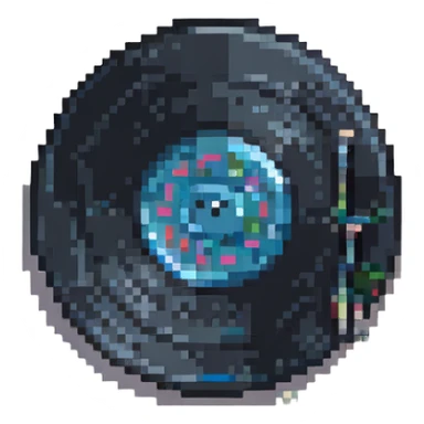 a vinyl record sticker