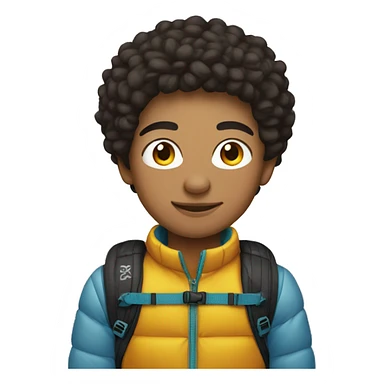 Lightskin Boy with Ski sticker