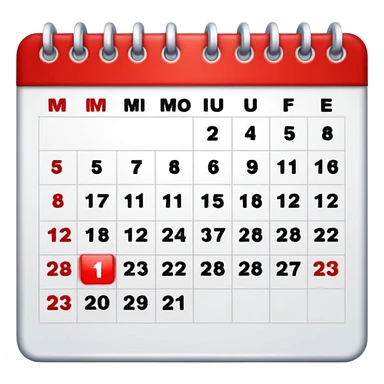 calendario en lunbes sticker