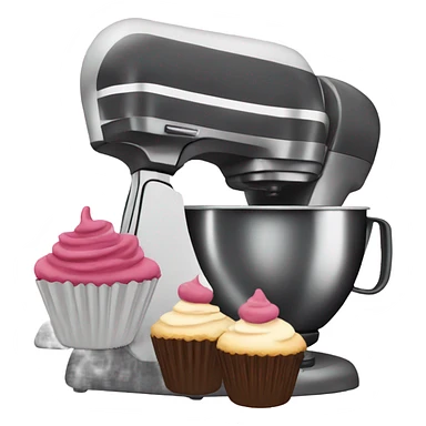 Mixer with cupcakes  sticker