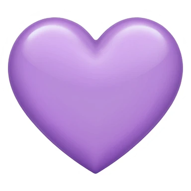 A light purple heart emoji sticker