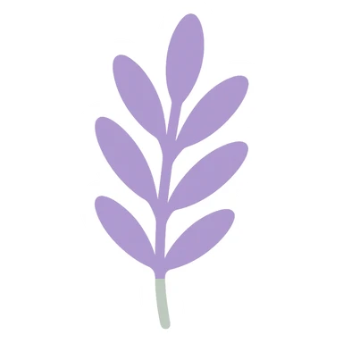 A dull purple Herb sticker