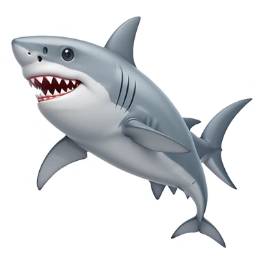 a shark wearing shoes sticker