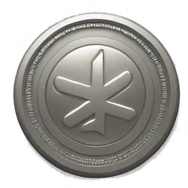 special coin design with pulse symbol sticker