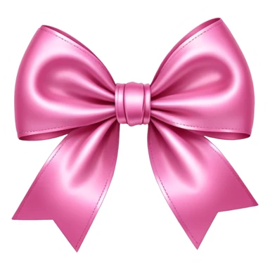 shiny pink bow sticker