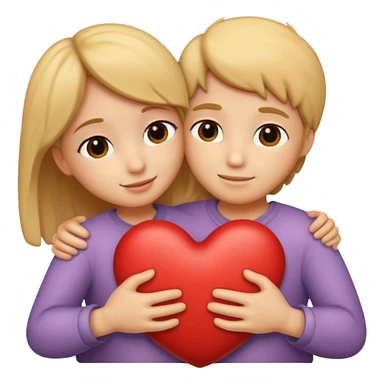 heart hug sticker