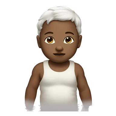 baby white bơ sticker