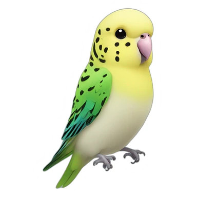 Budgie heart sticker